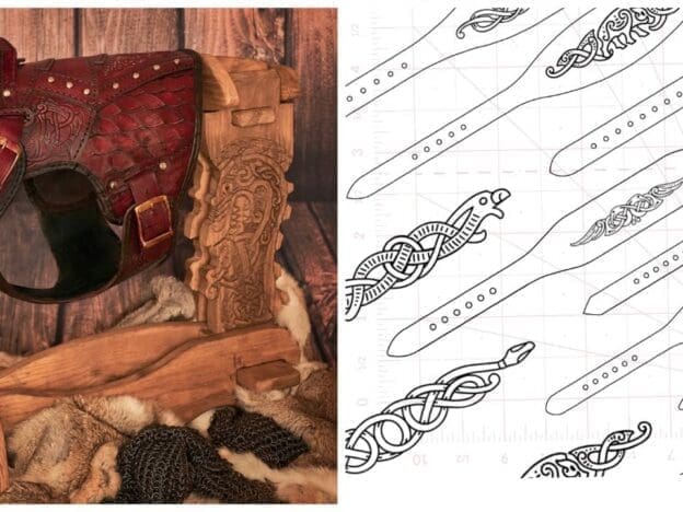 PDF DOWNLOADS The Wooden Norse Stand and the 6 Leather Collar Patterns